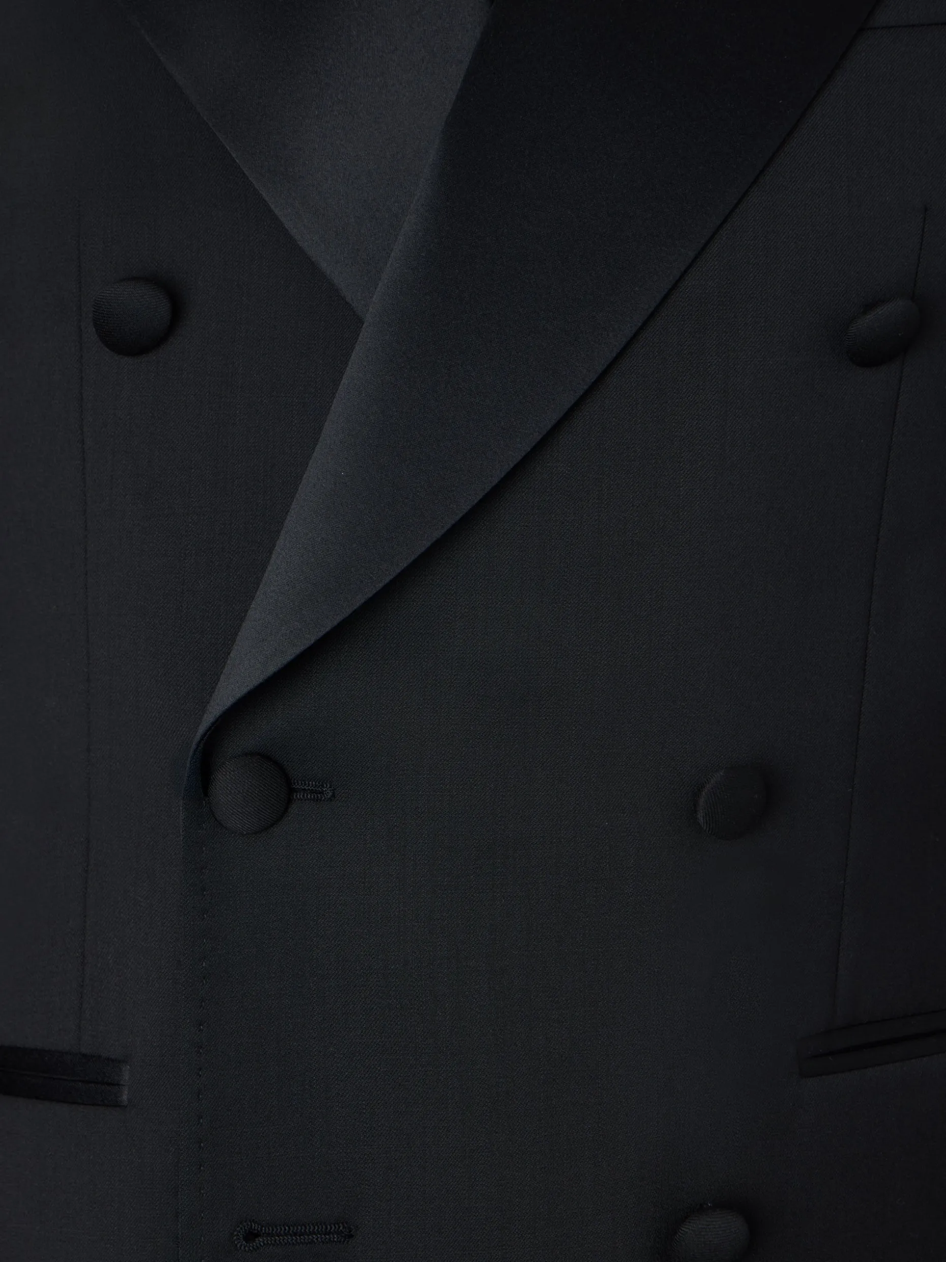 Americana esmoquin cruzado classic negro