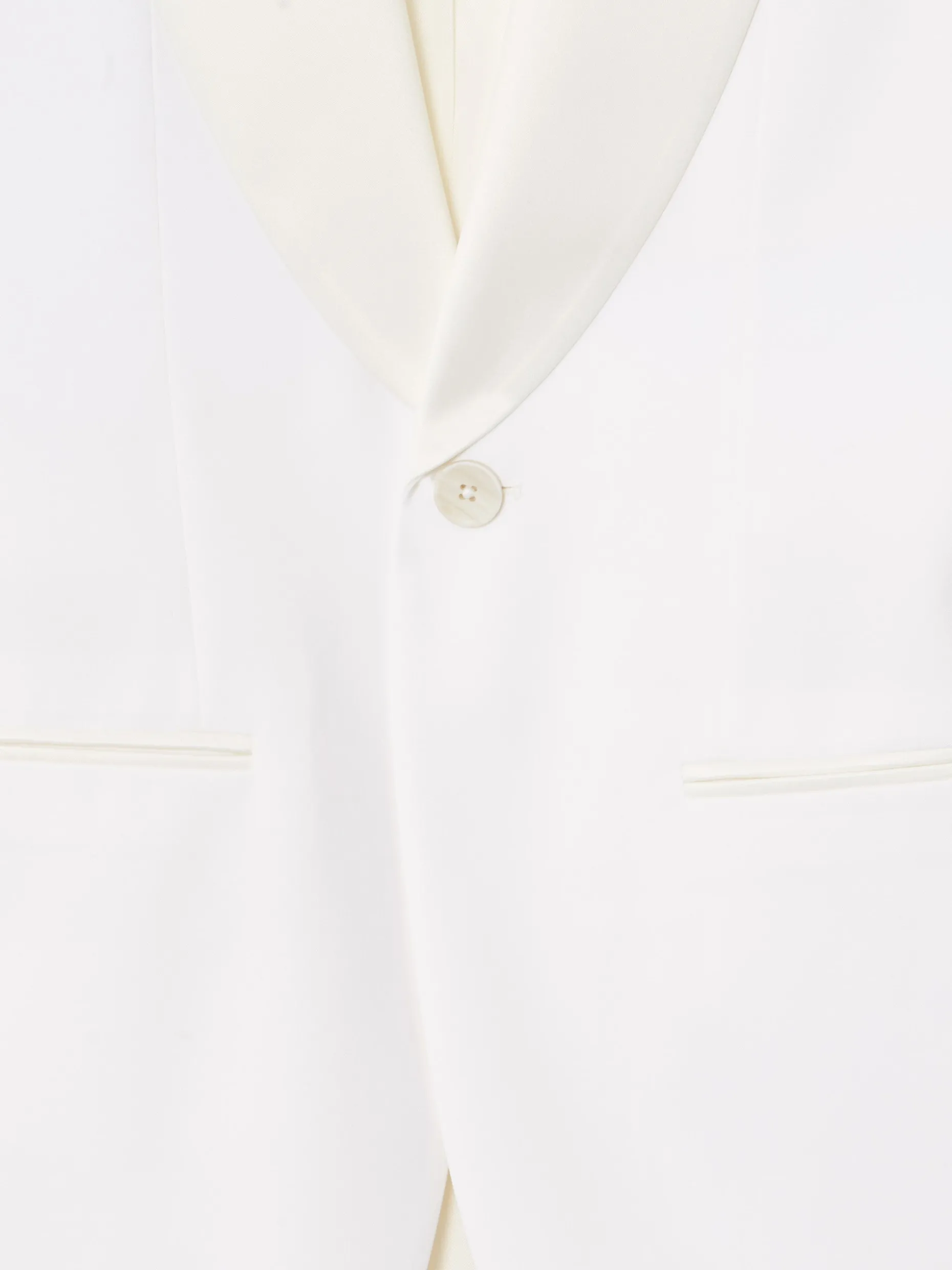 Americana esmoquin silbon blanco