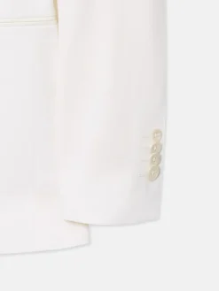 Americana esmoquin silbon blanco