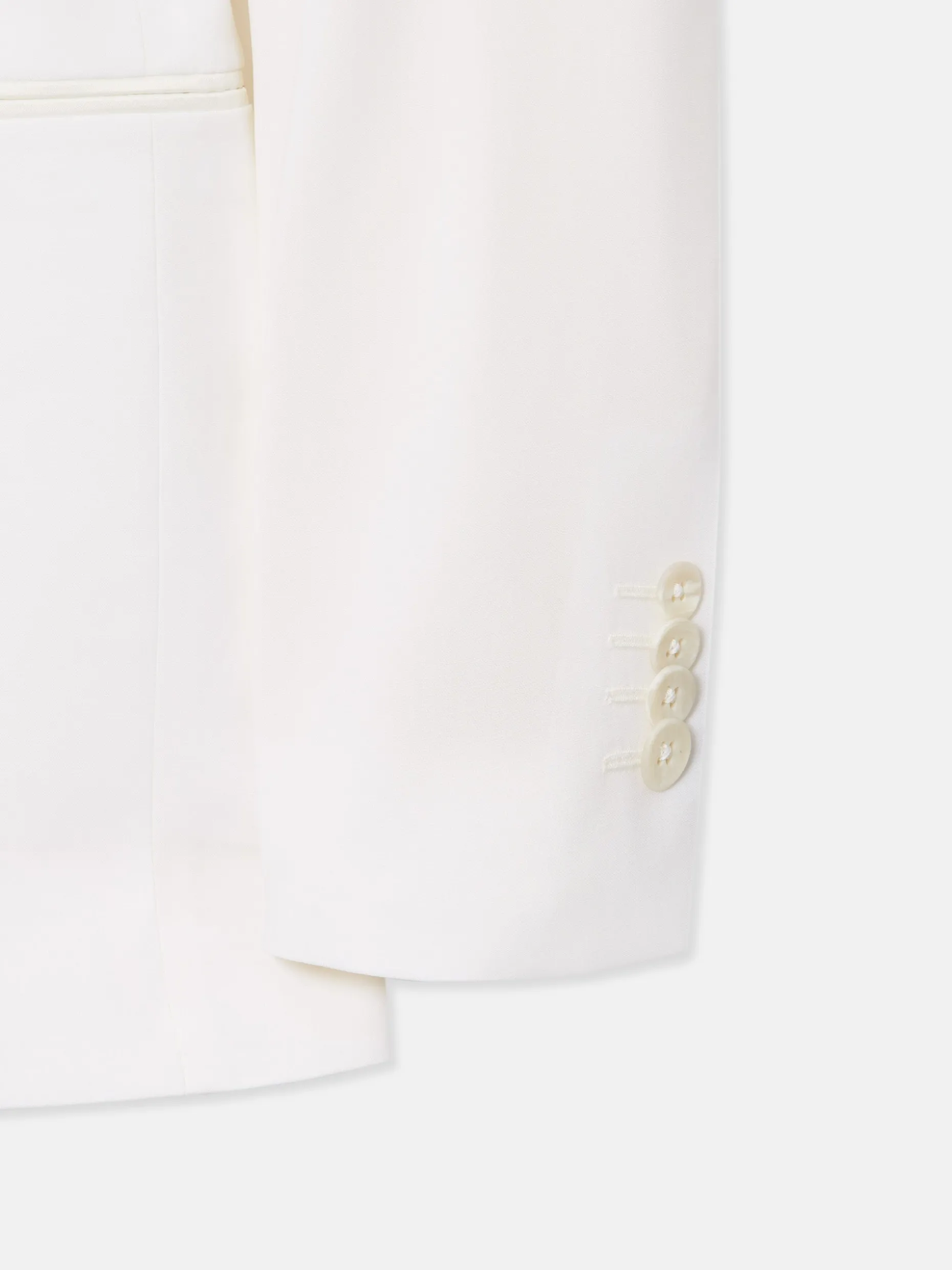 Americana esmoquin silbon blanco