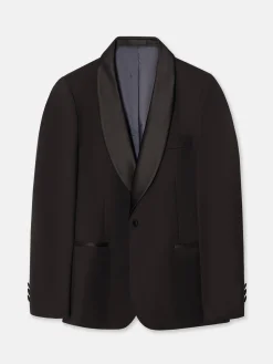 Americana esmoquin silbon negro