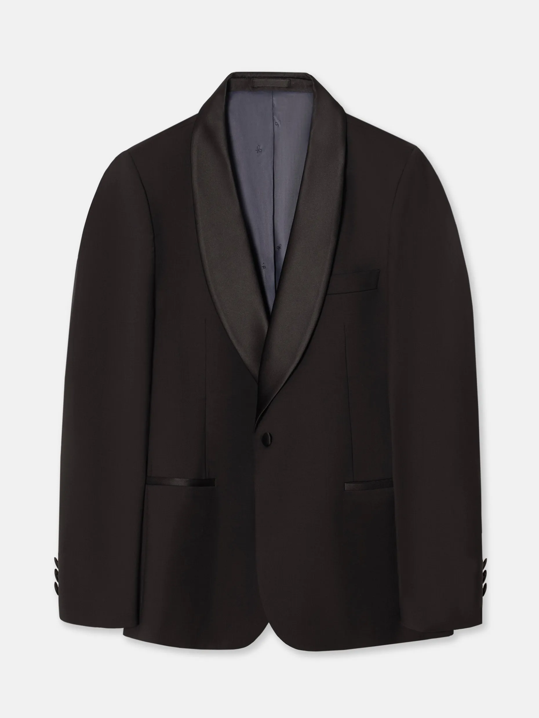 Americana esmoquin silbon negro