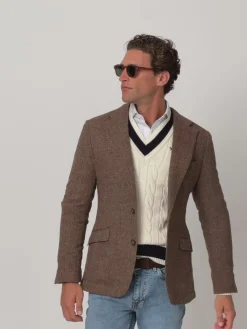 Americana espiga marron