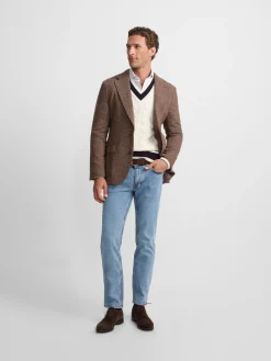 Americana espiga marron