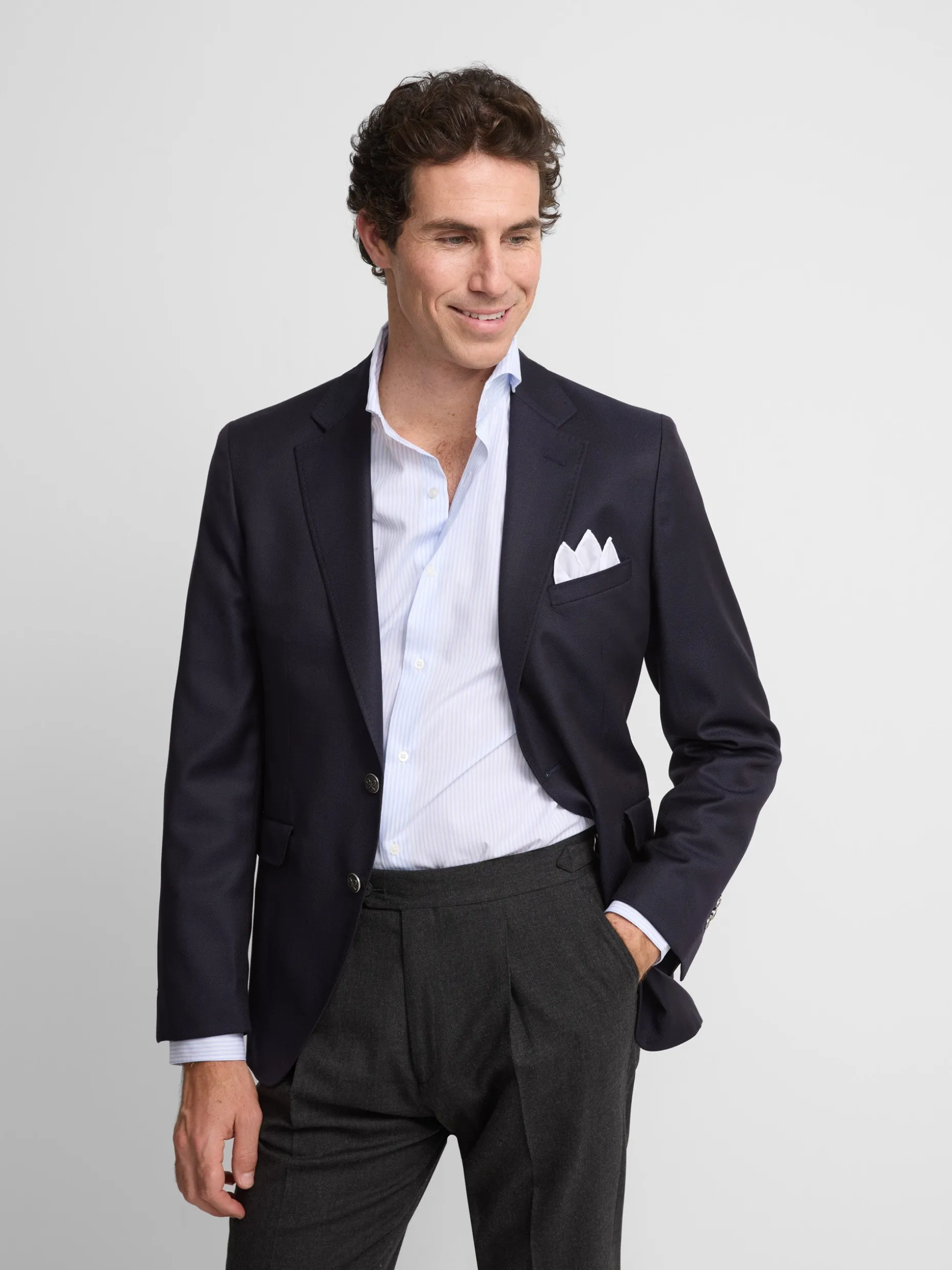 Americana stretch clasica navy
