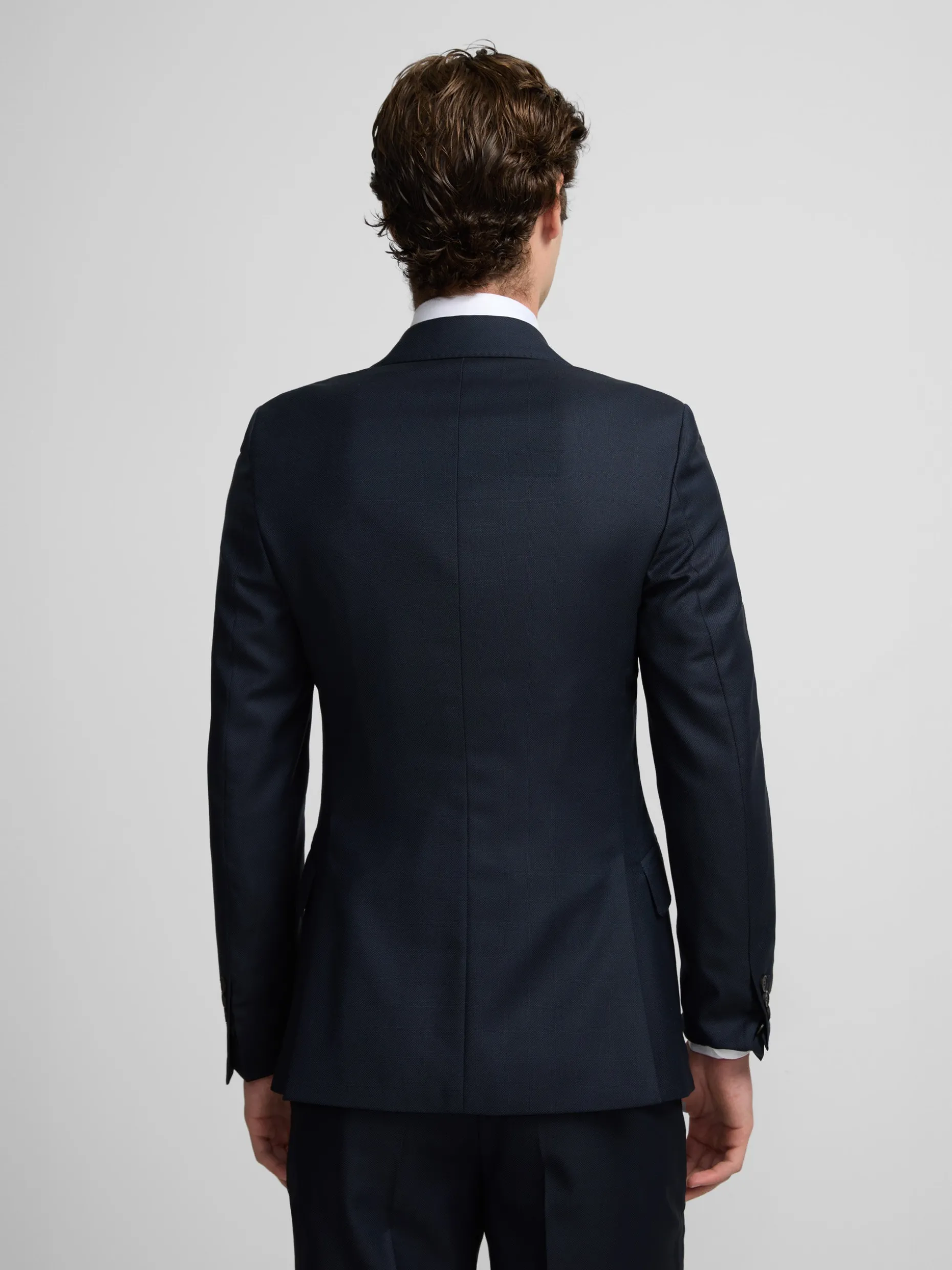 Americana suit ojo de perdiz navy