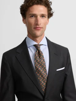 Americana suit ojo de perdiz gris