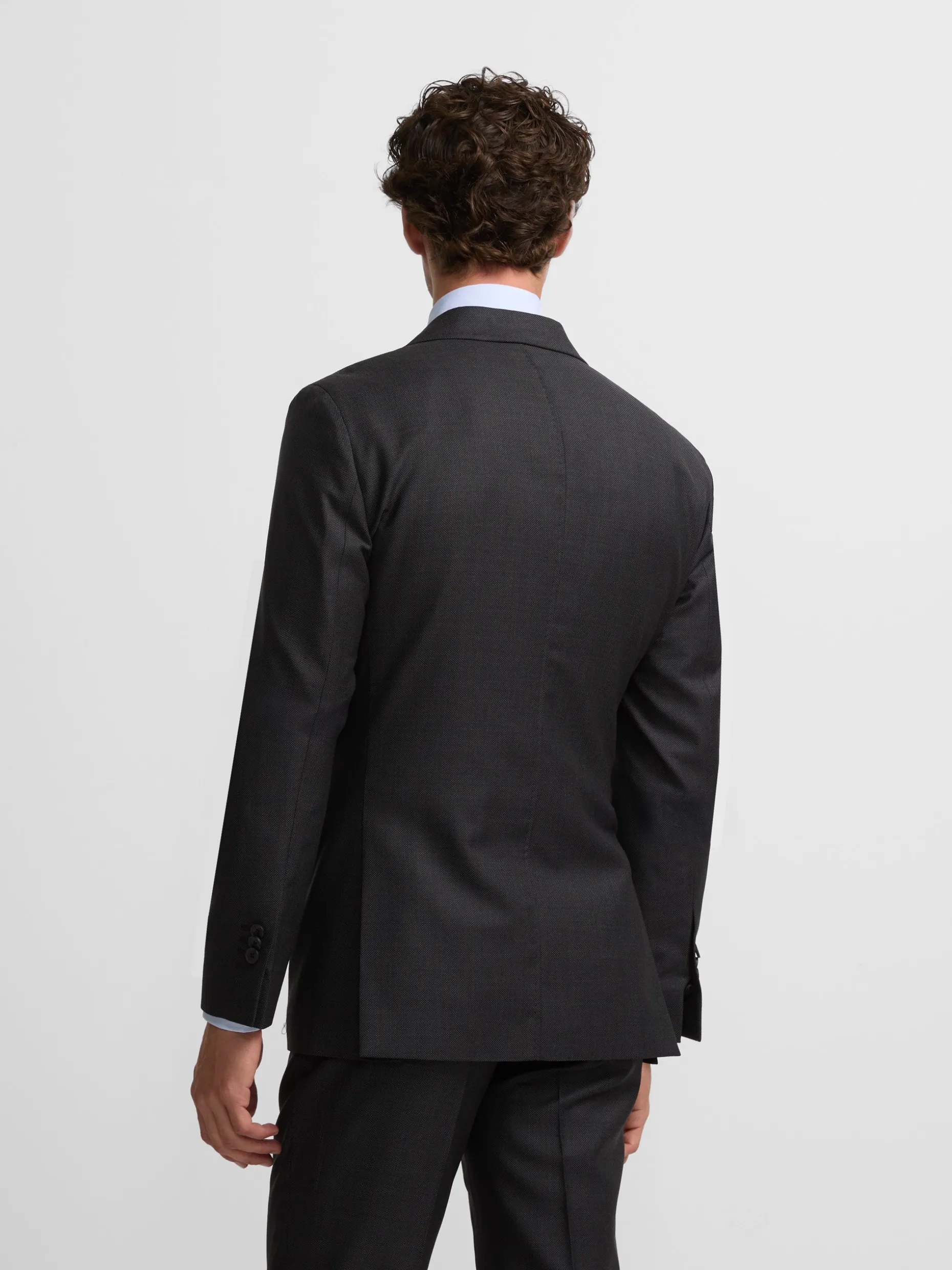 Americana suit ojo de perdiz gris