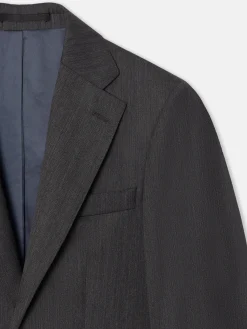 Americana traje clasico espiga gris