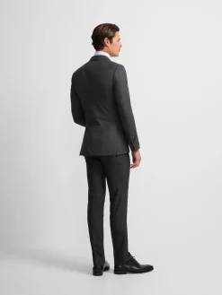 Americana traje clasico espiga gris