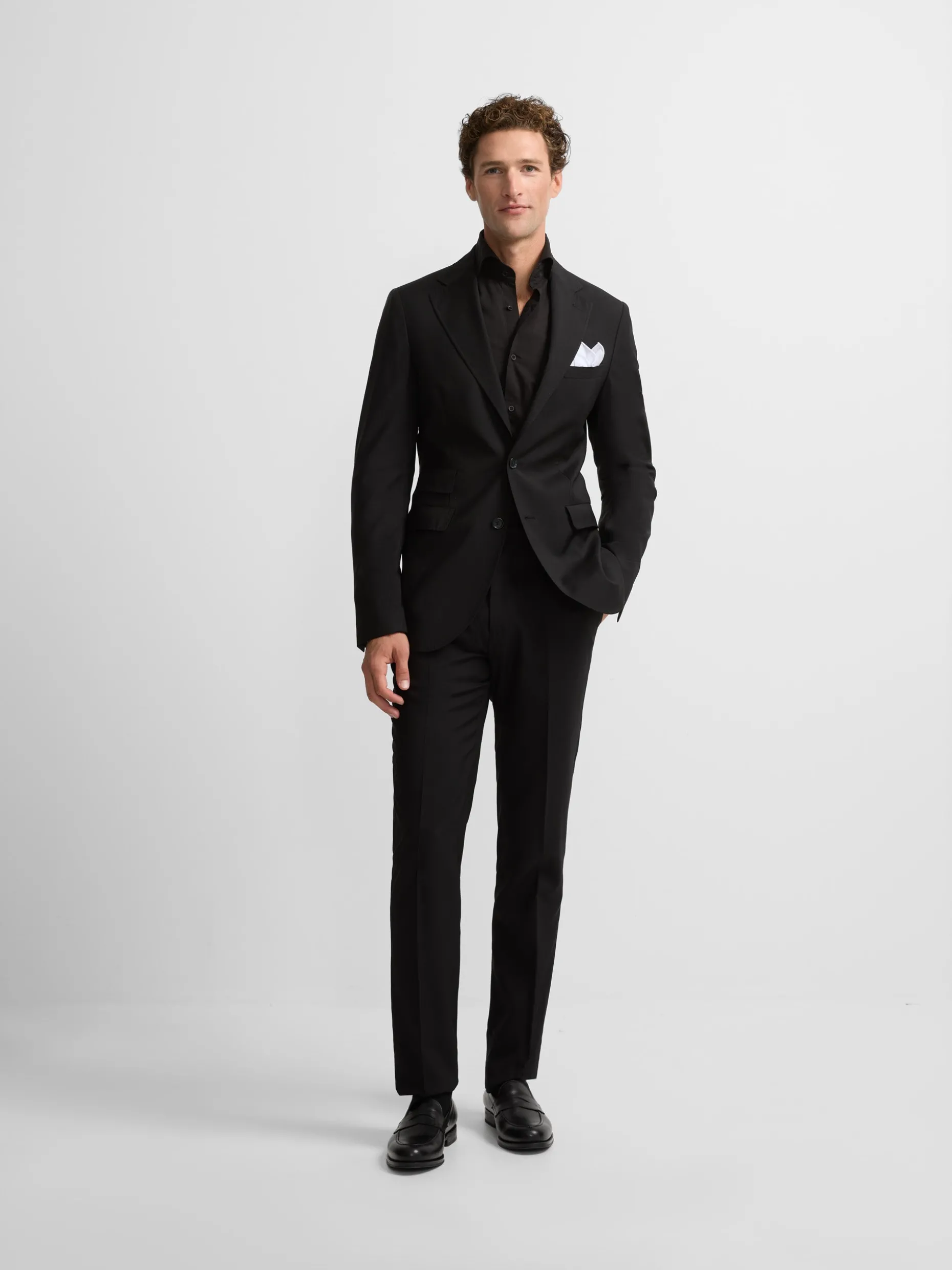 Americana traje clasico negro