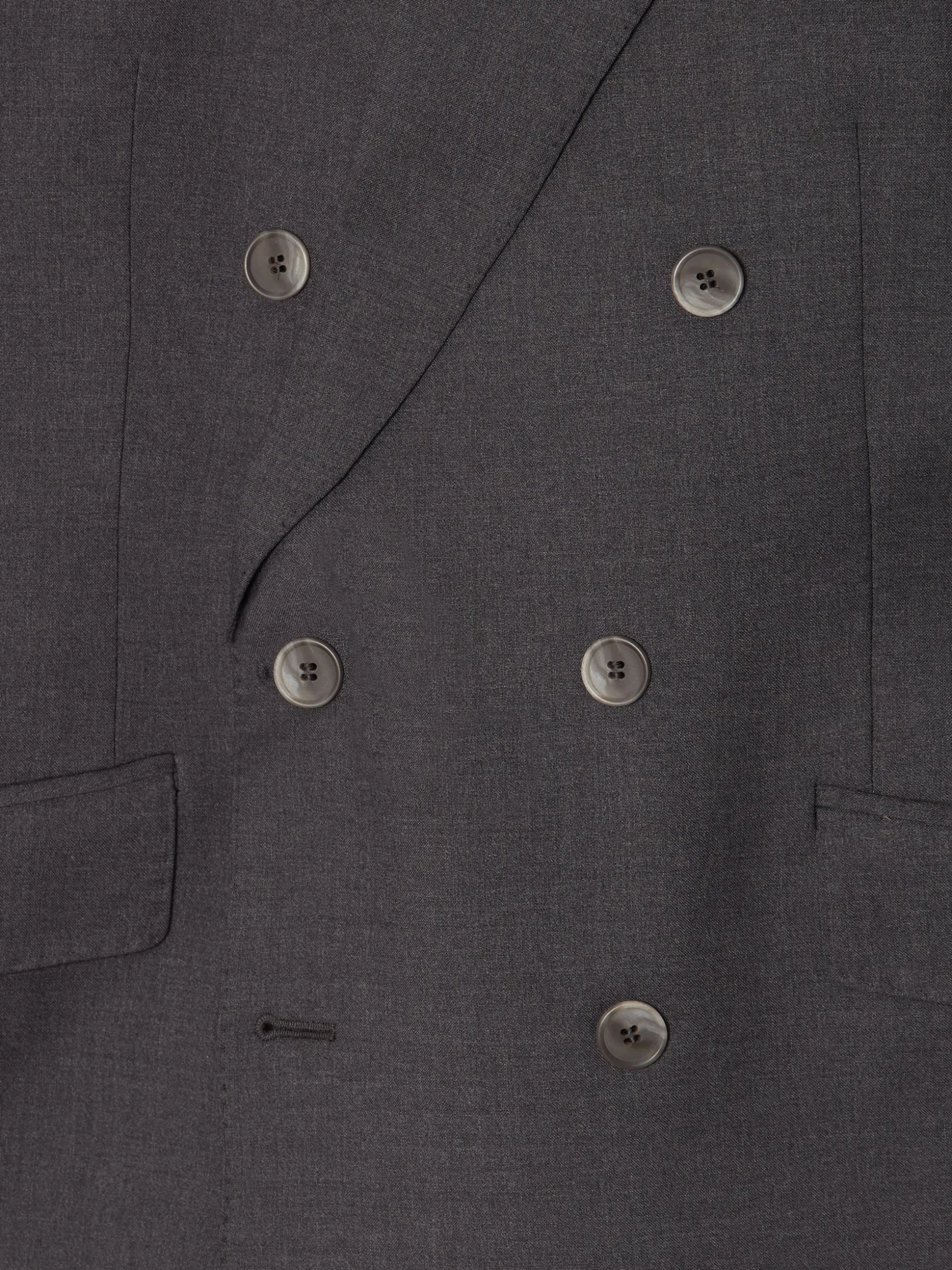Americana traje cruzado stretch gris