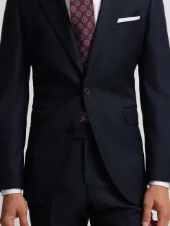 Americana traje estructura azul marino