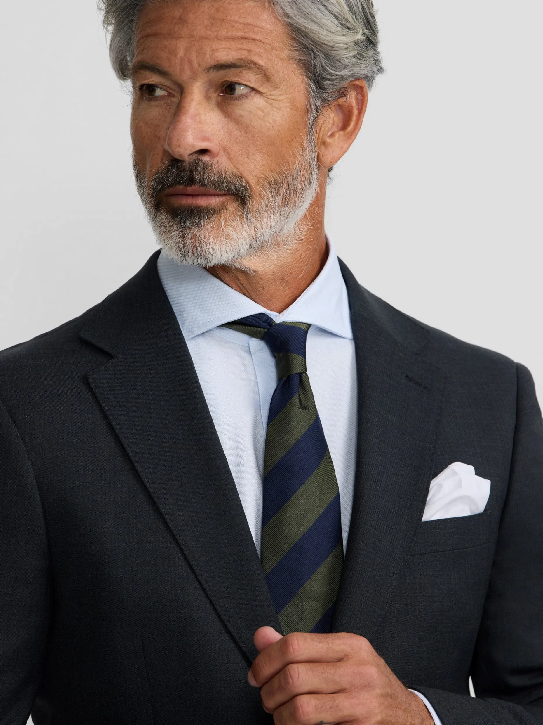 Americana traje natural stretch gris