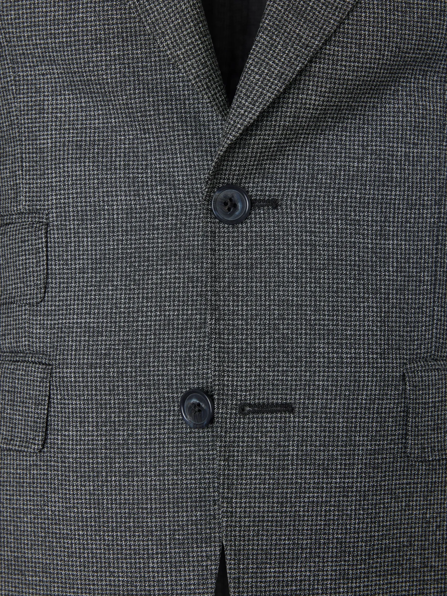 Americana traje pata de gallo gris