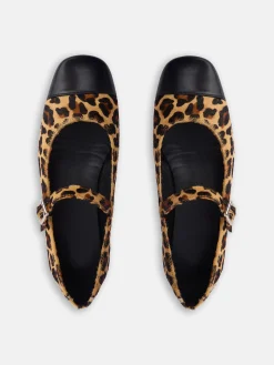 Bailarina piel animal print marron