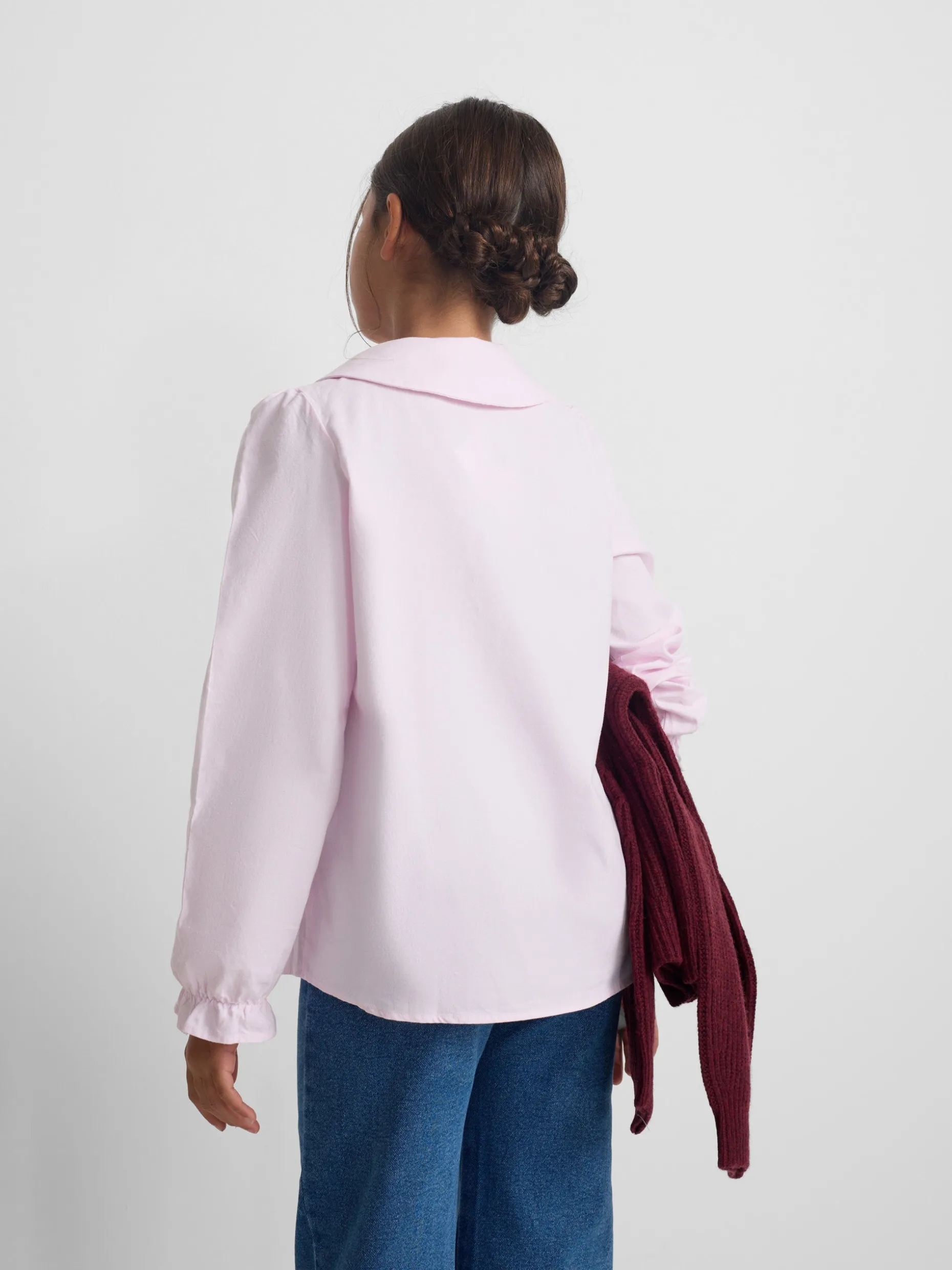 Blusa girl cuello bebe rosa