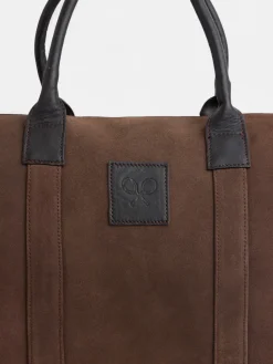 Bolsa de viaje piel detalle marron oscuro