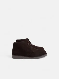 Bota kids cordones marron