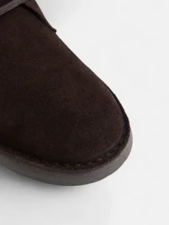 Bota kids cordones marron