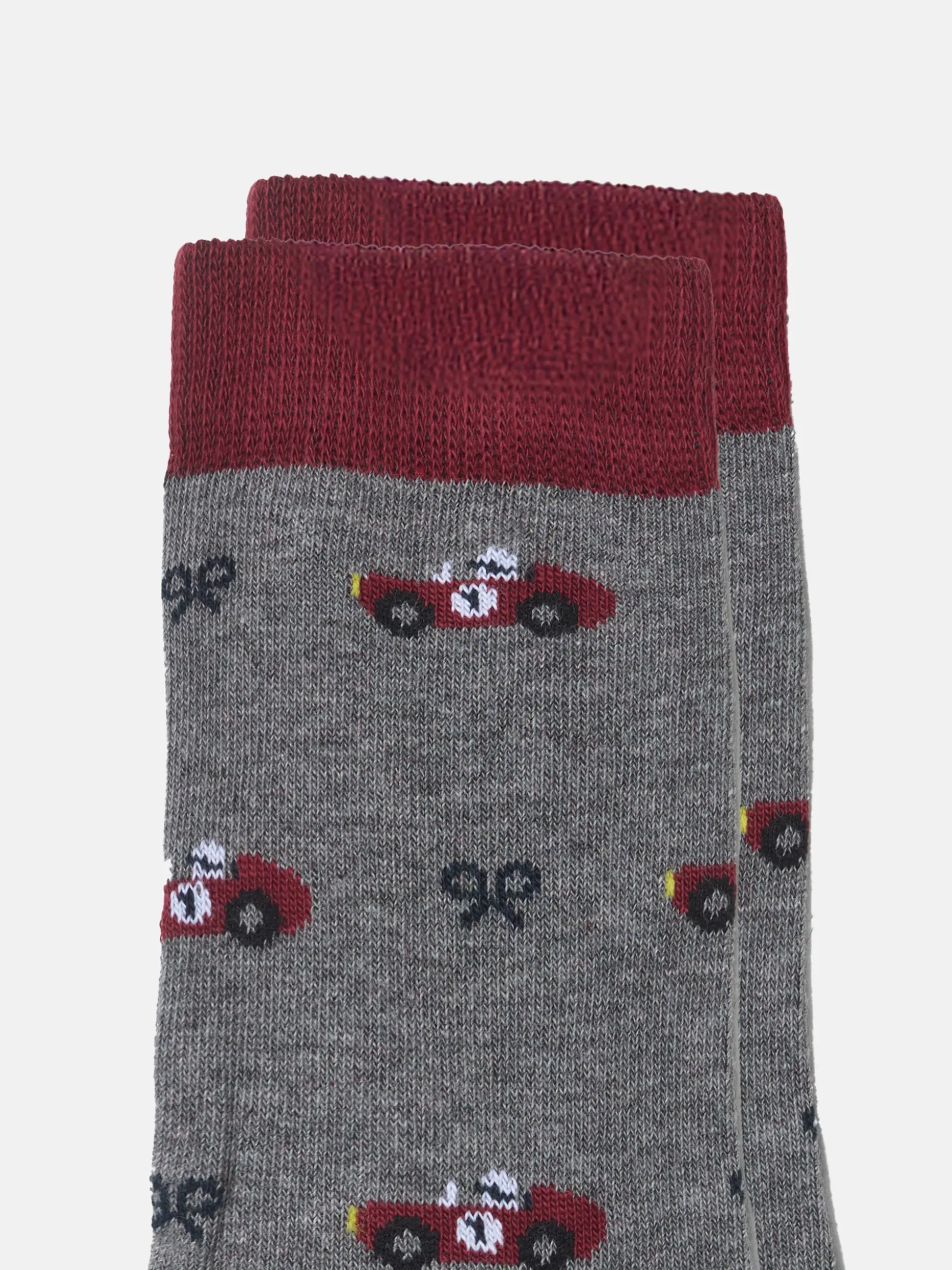 Calcetin kids coches gris