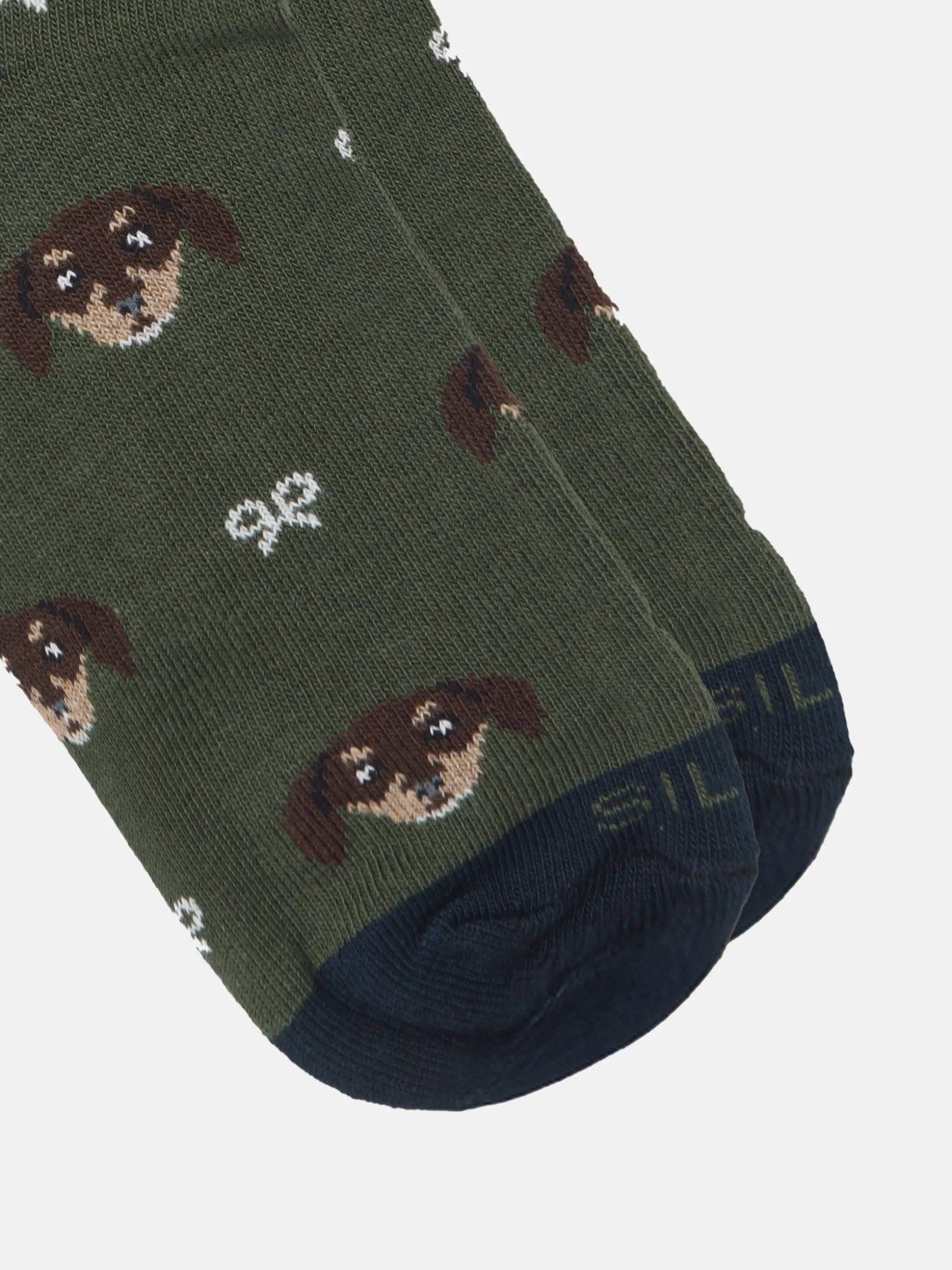 Calcetin kids dog verde