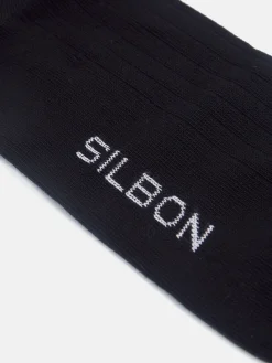 Calcetin negro tailoring silbon