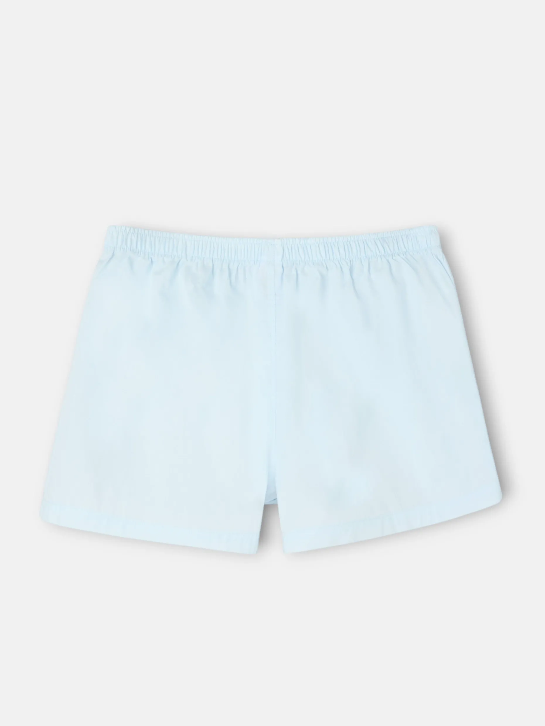 Calzoncillo liso minilogo celeste