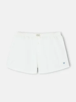 Calzoncillo liso minilogo blanco