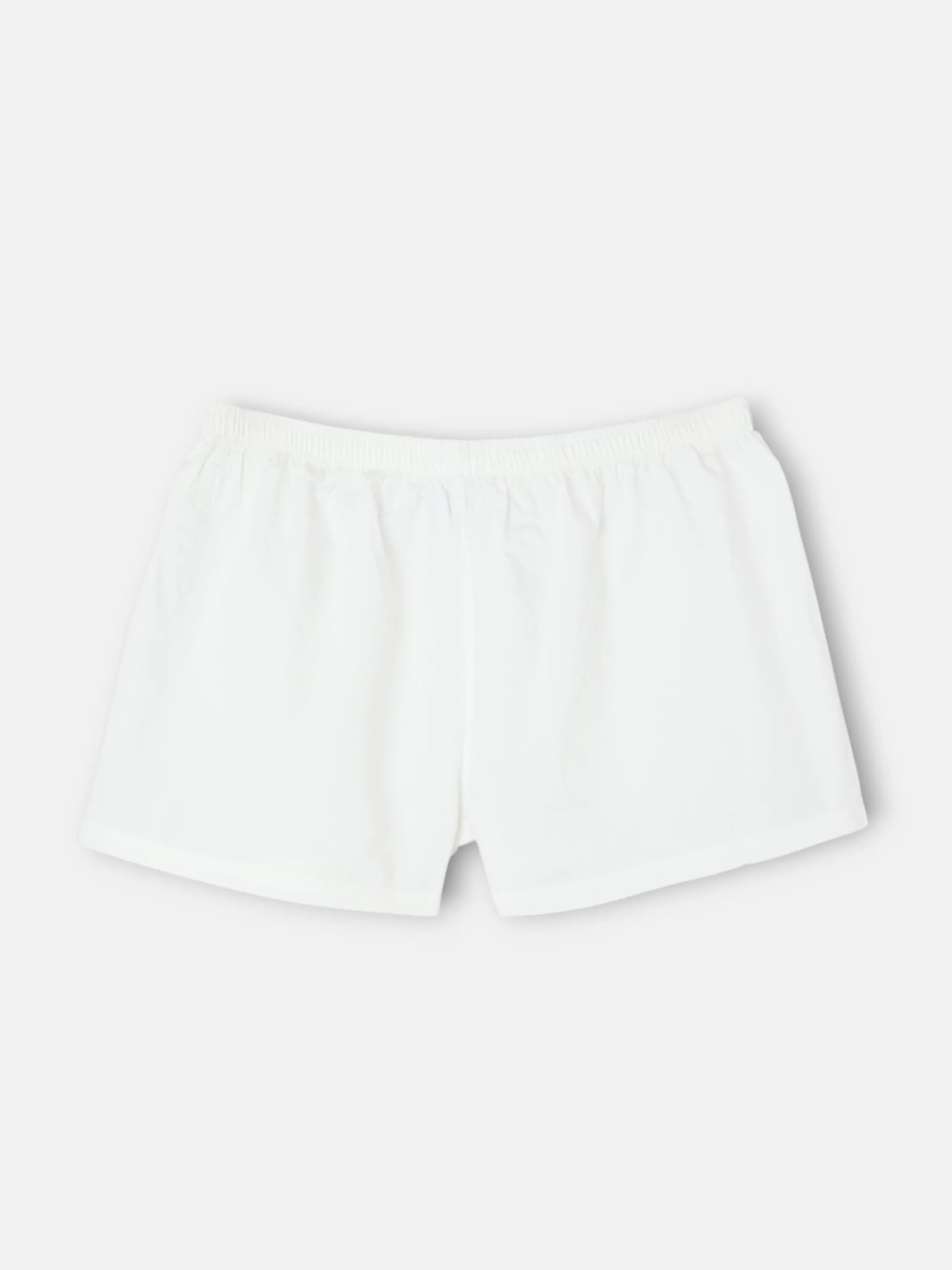 Calzoncillo liso minilogo blanco