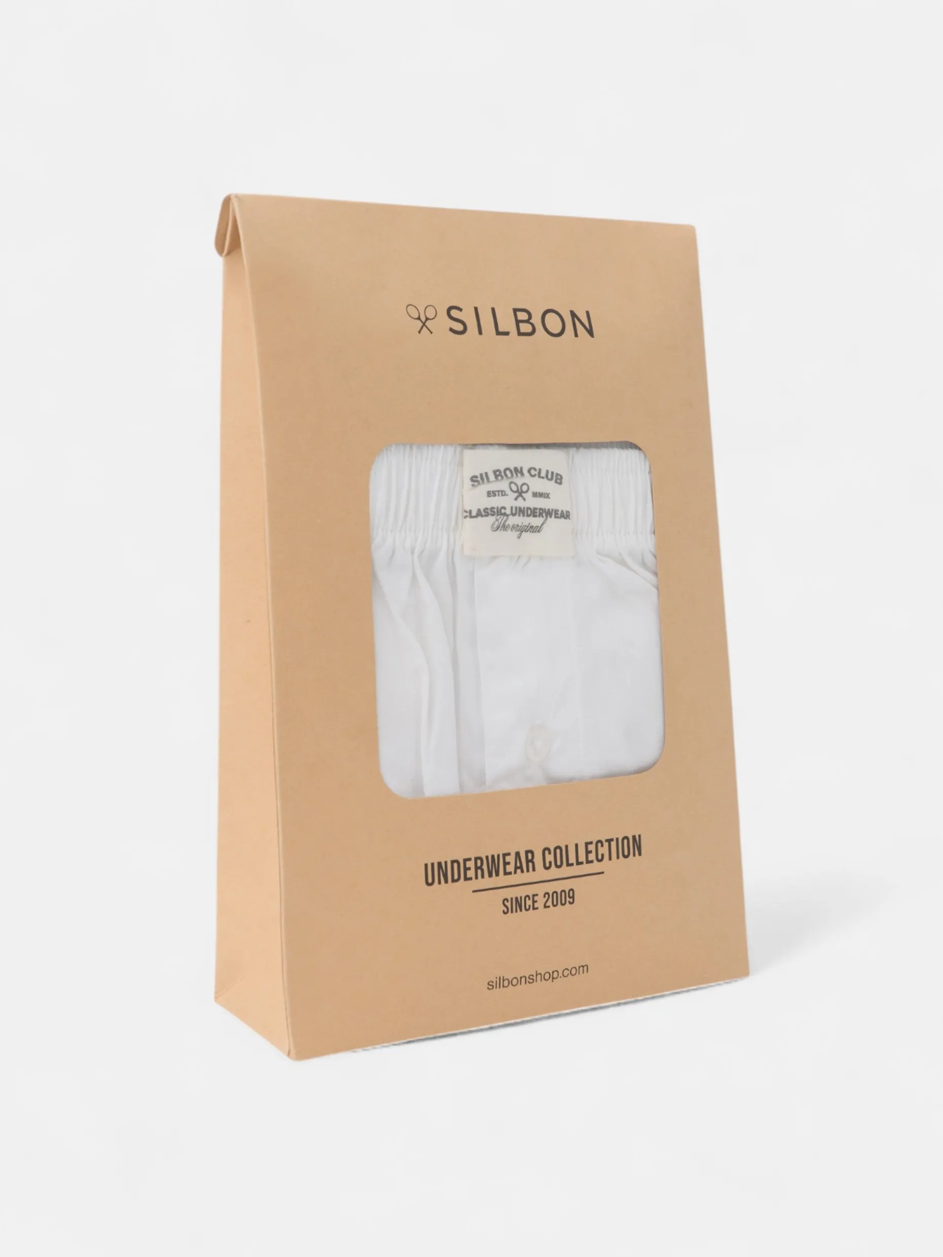 Calzoncillo liso minilogo blanco