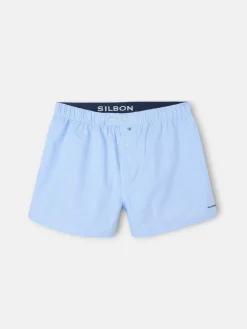 Calzoncillo mini cuadro azul celeste
