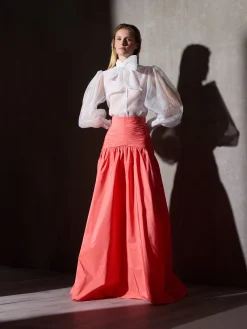 Camisa CaprileXSilbon organza blanca