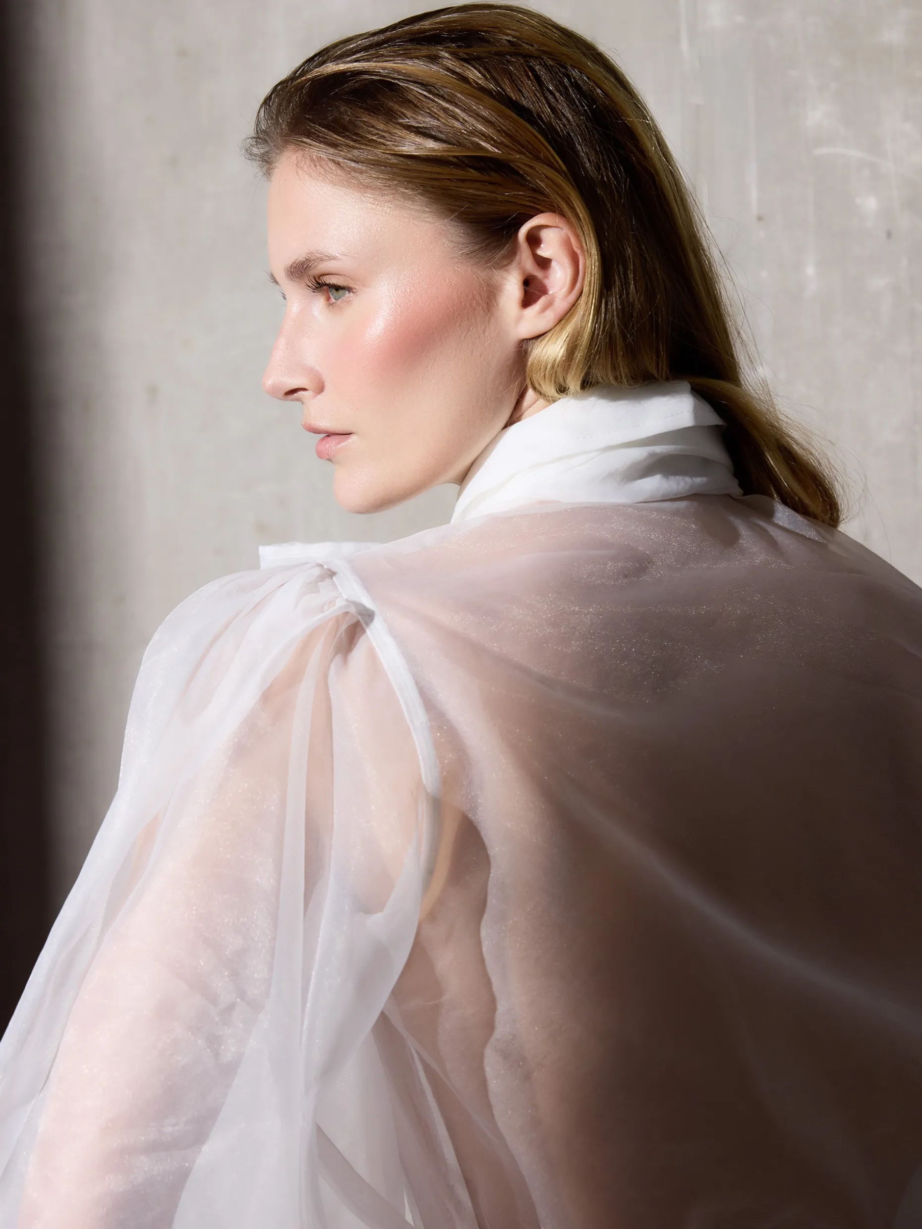 Camisa CaprileXSilbon organza blanca