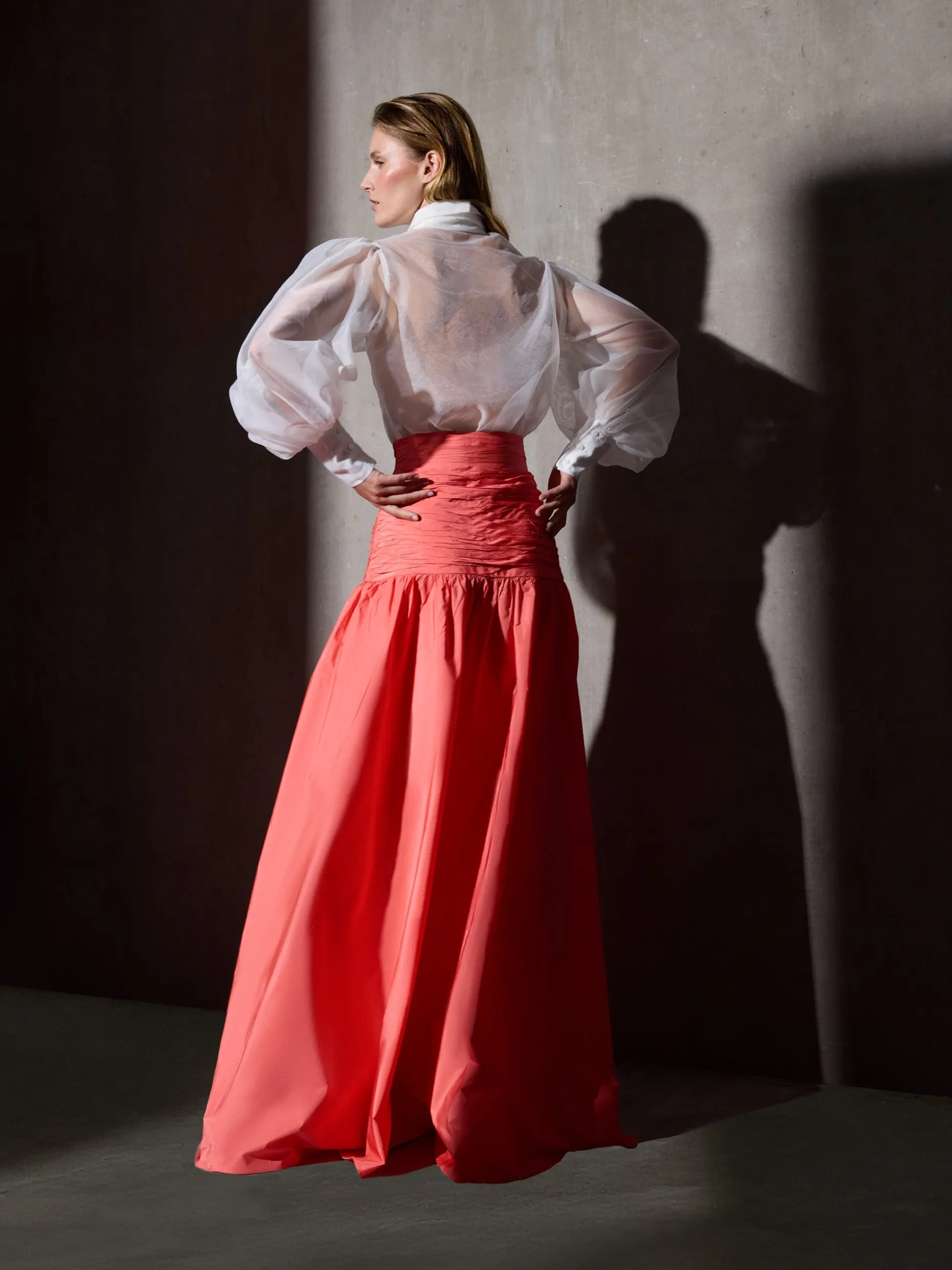 Camisa CaprileXSilbon organza blanca
