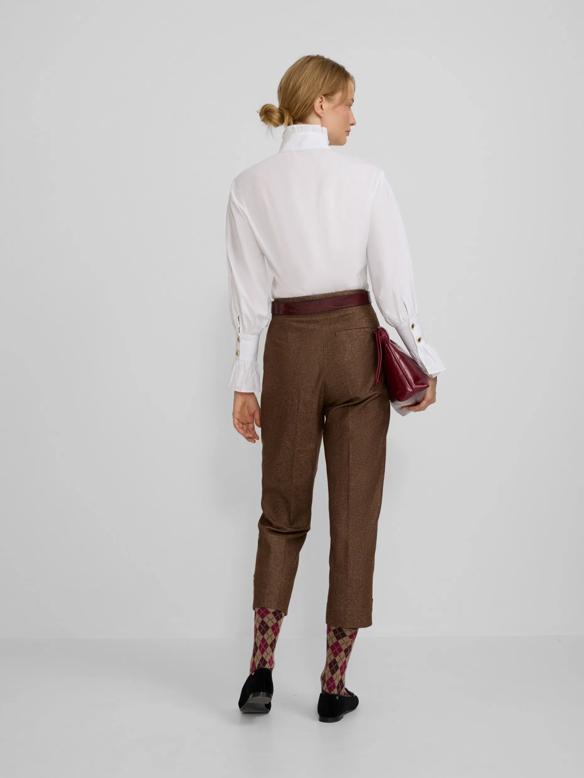 Camisa detalle puño blanca