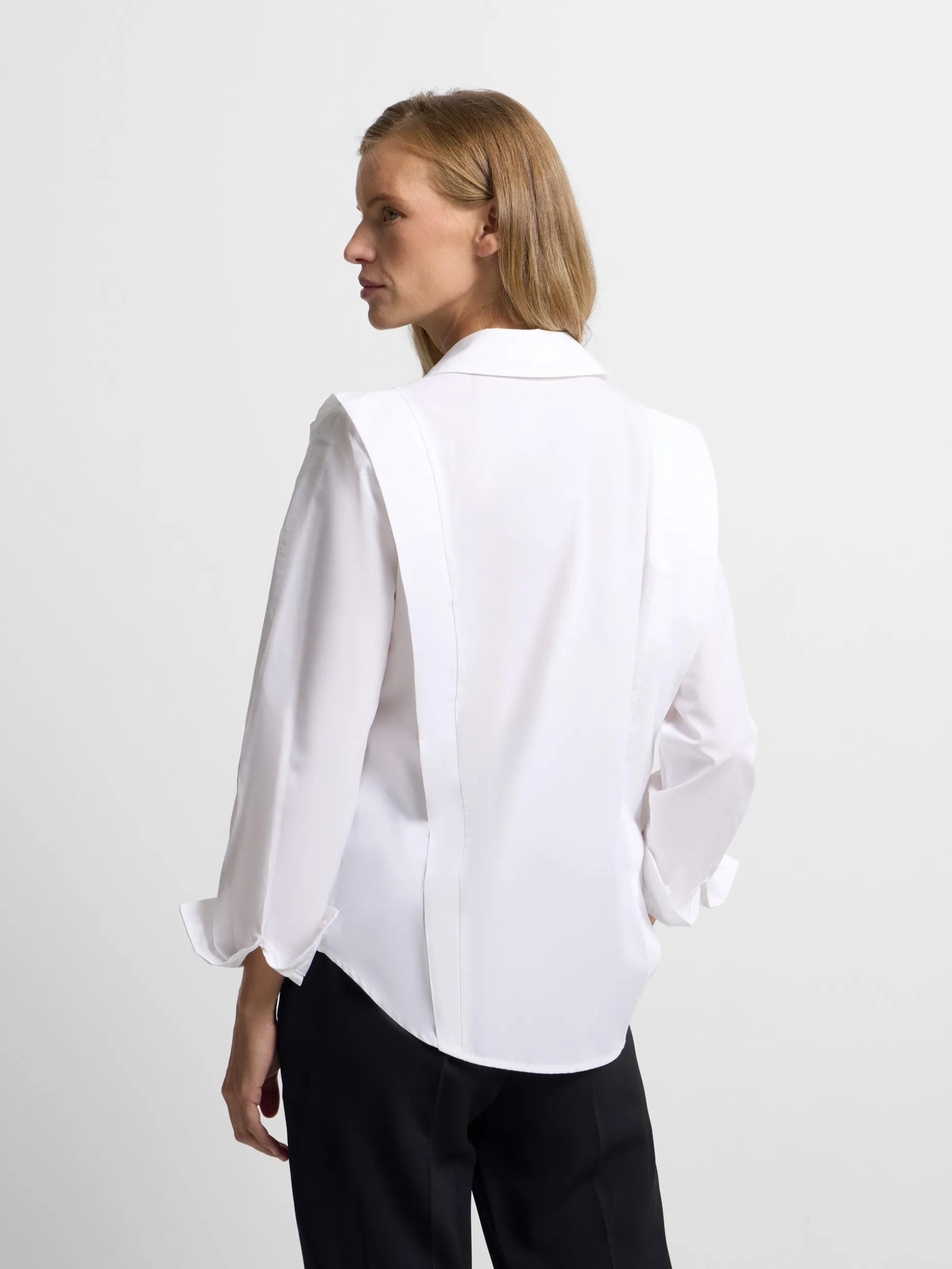 Camisa estructurada blanca