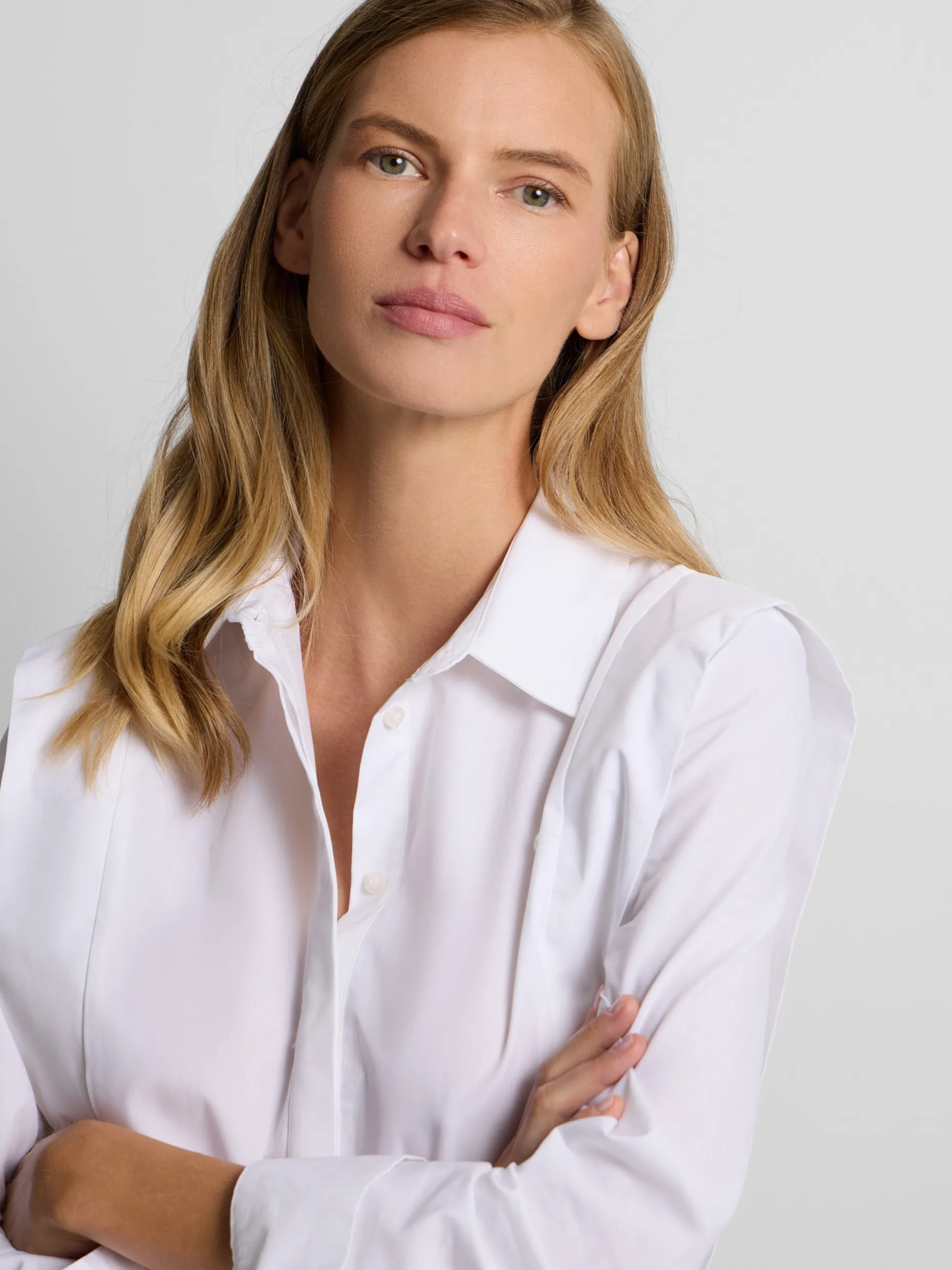 Camisa estructurada blanca