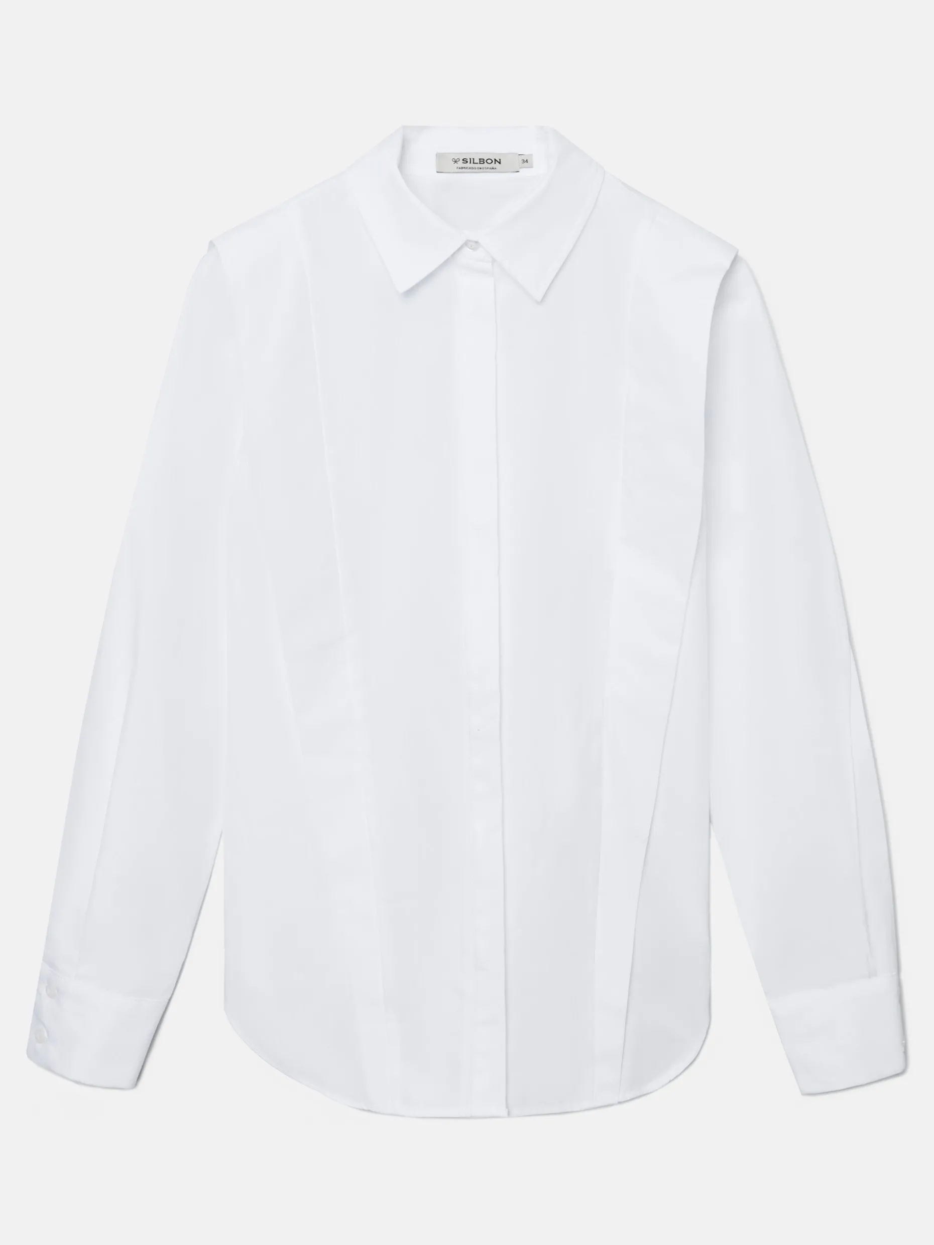 Camisa estructurada blanca