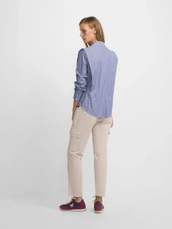 Camisa estructurada rayas marino