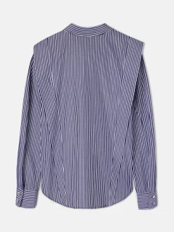 Camisa estructurada rayas marino