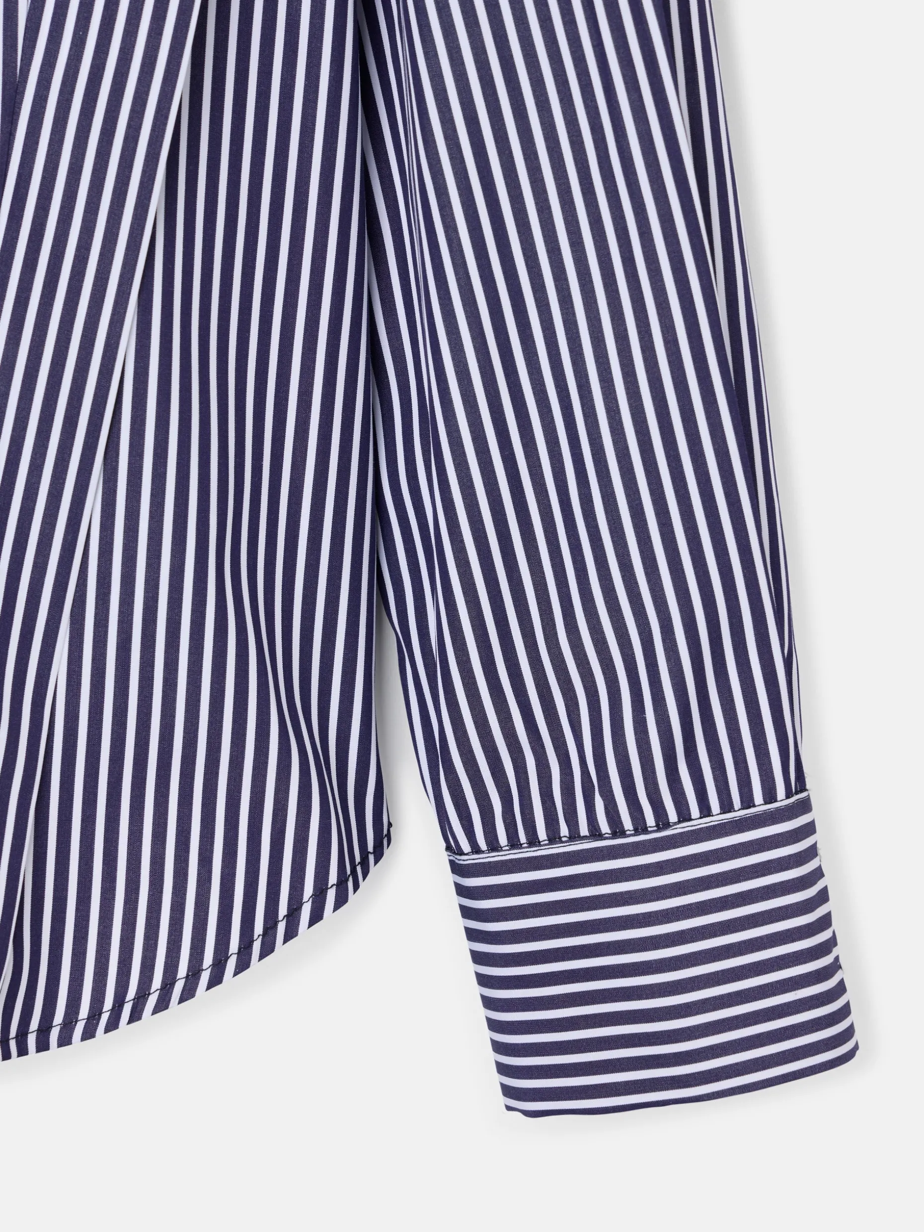 Camisa estructurada rayas marino