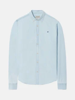 Camisa sport denim azul claro