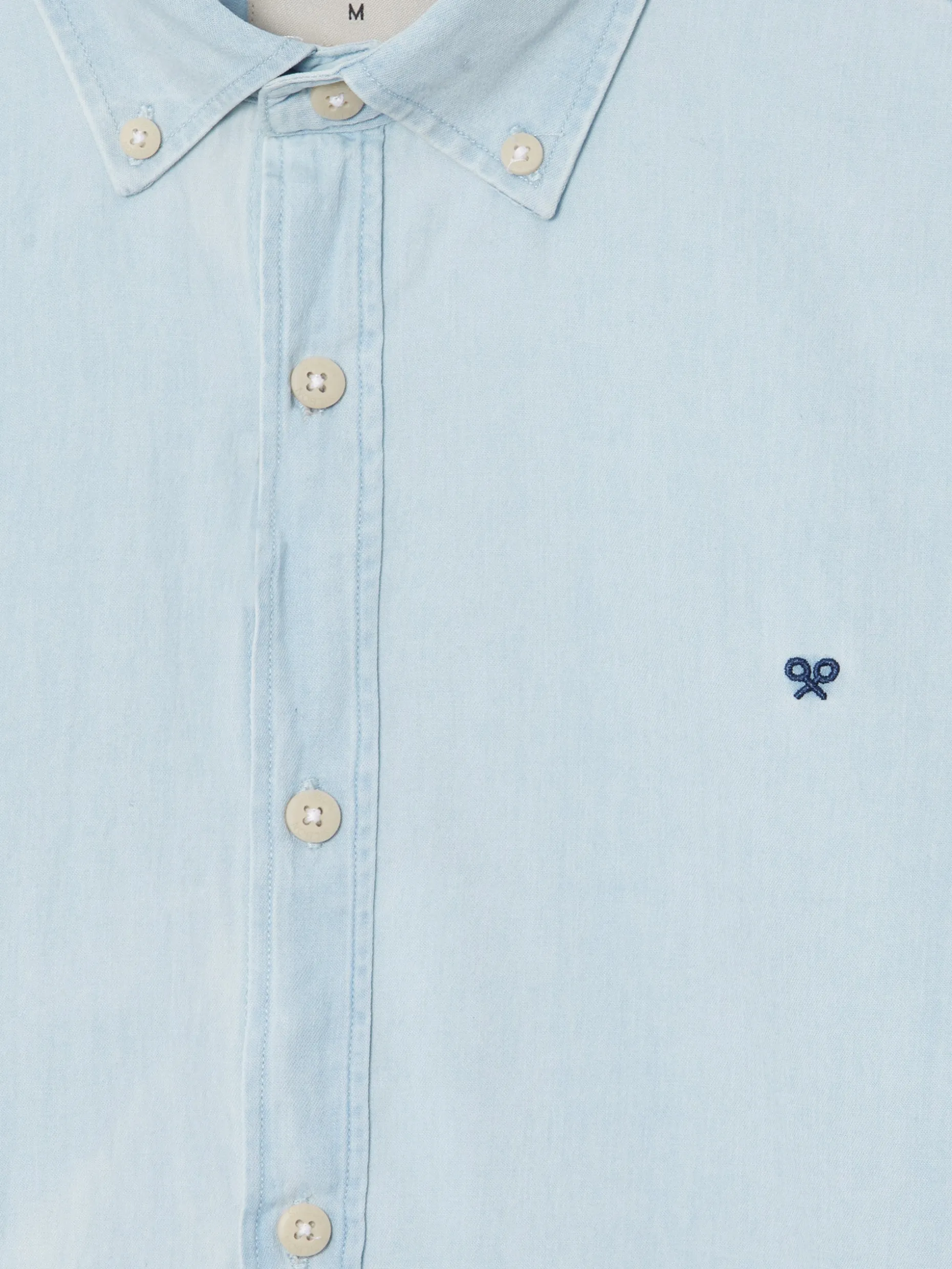 Camisa sport denim azul claro