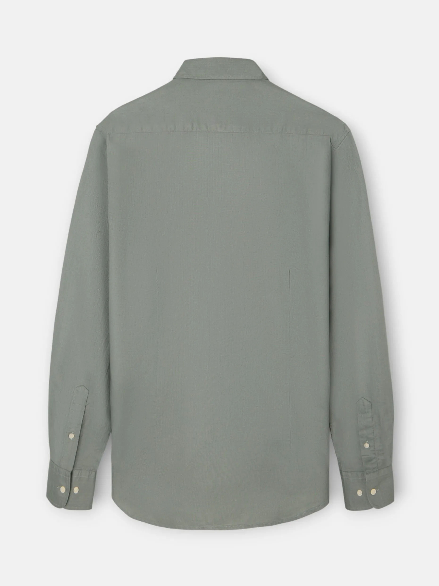Camisa sport estructura espiga verde claro