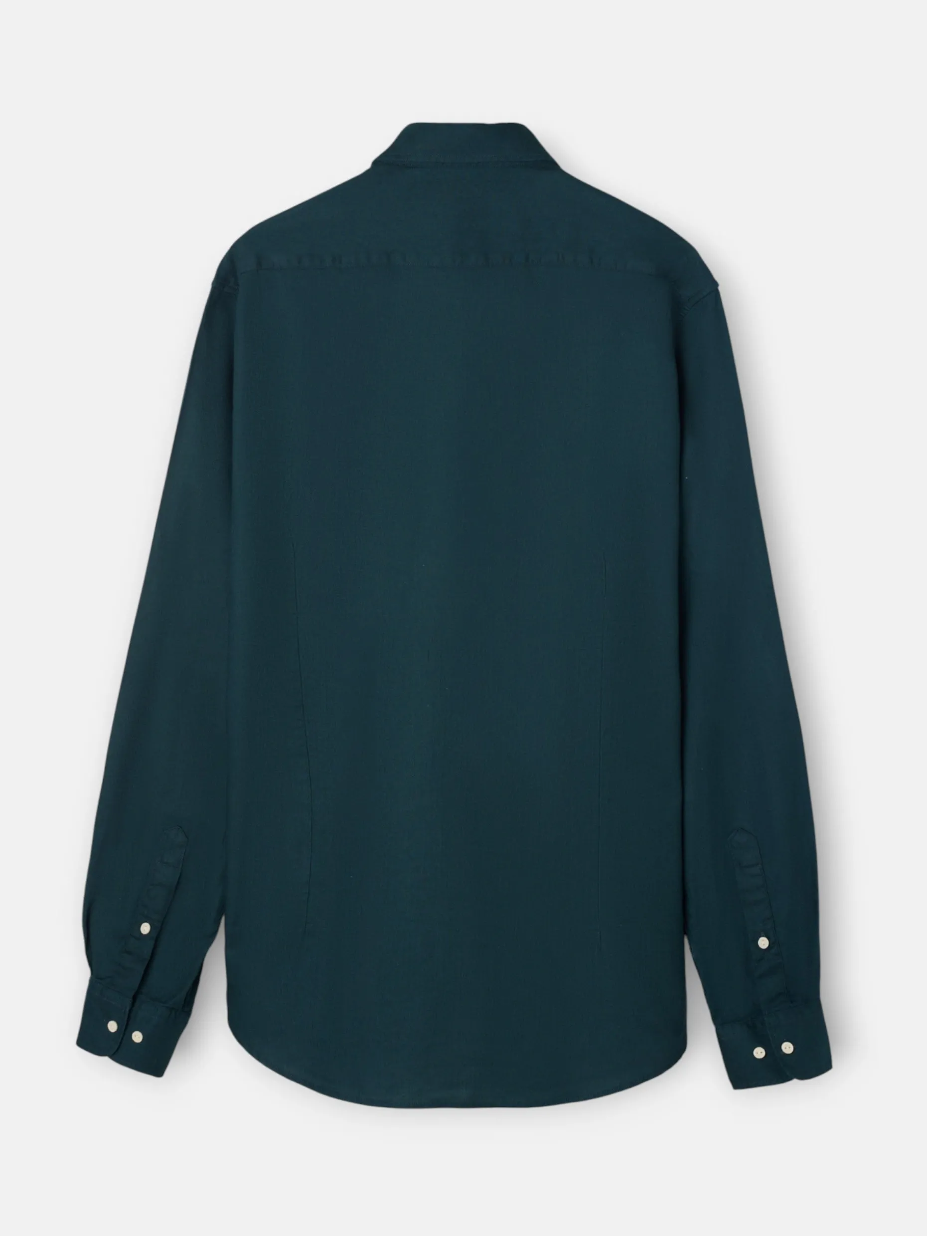 Camisa sport estructura espiga verde oscuro