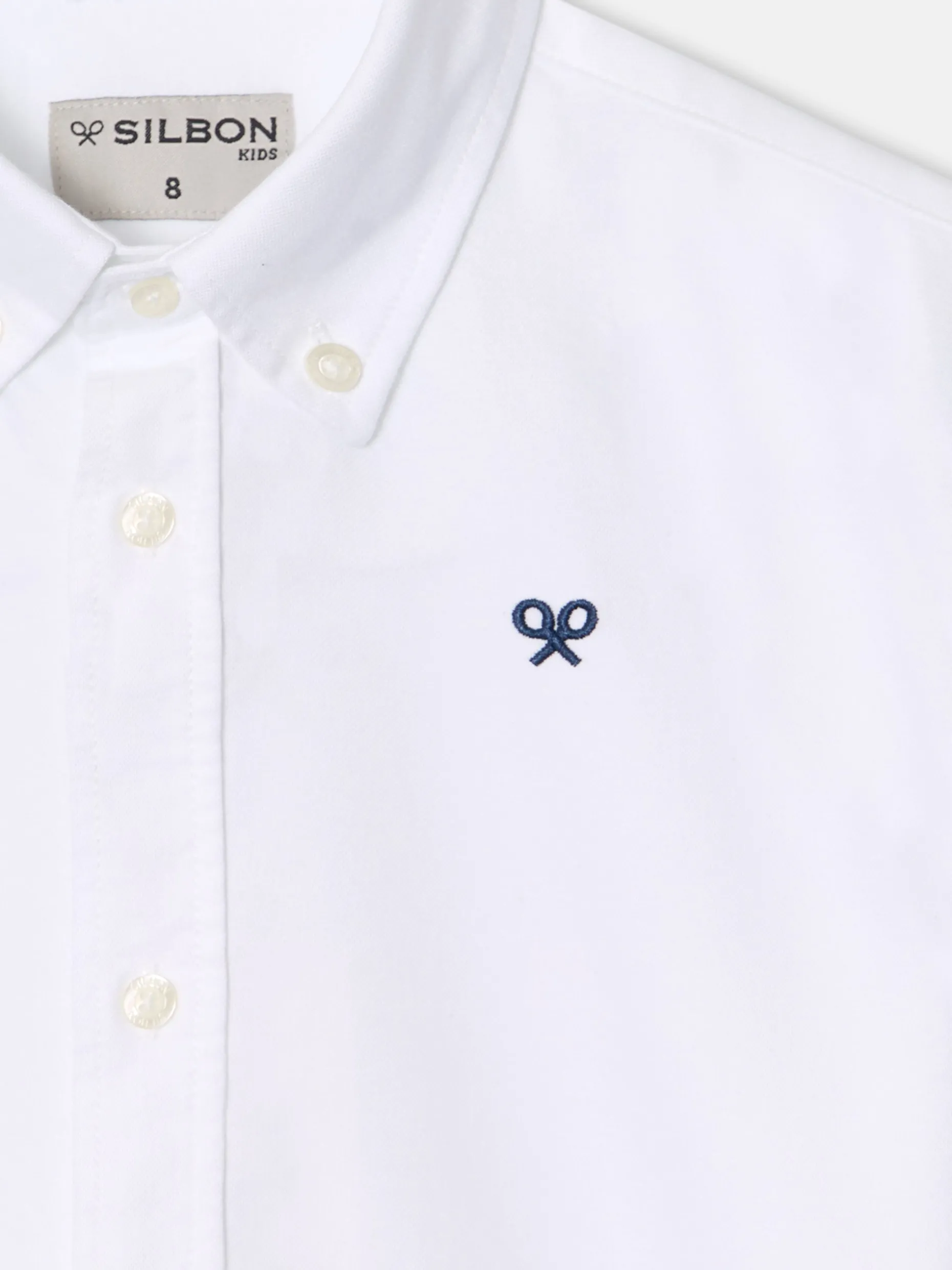 Camisa sport kids clasica oxford blanca
