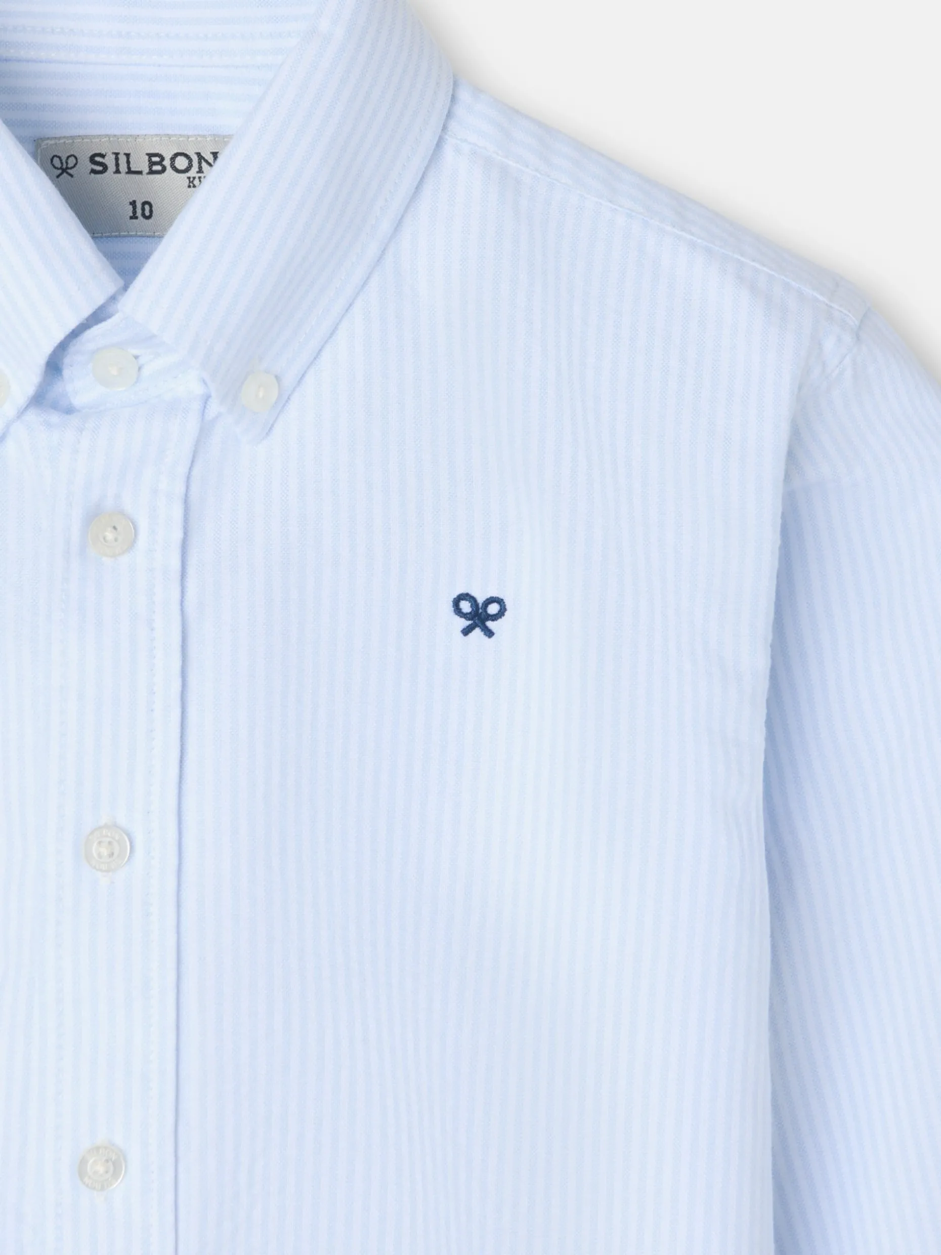 Camisa sport kids oxford raya celeste
