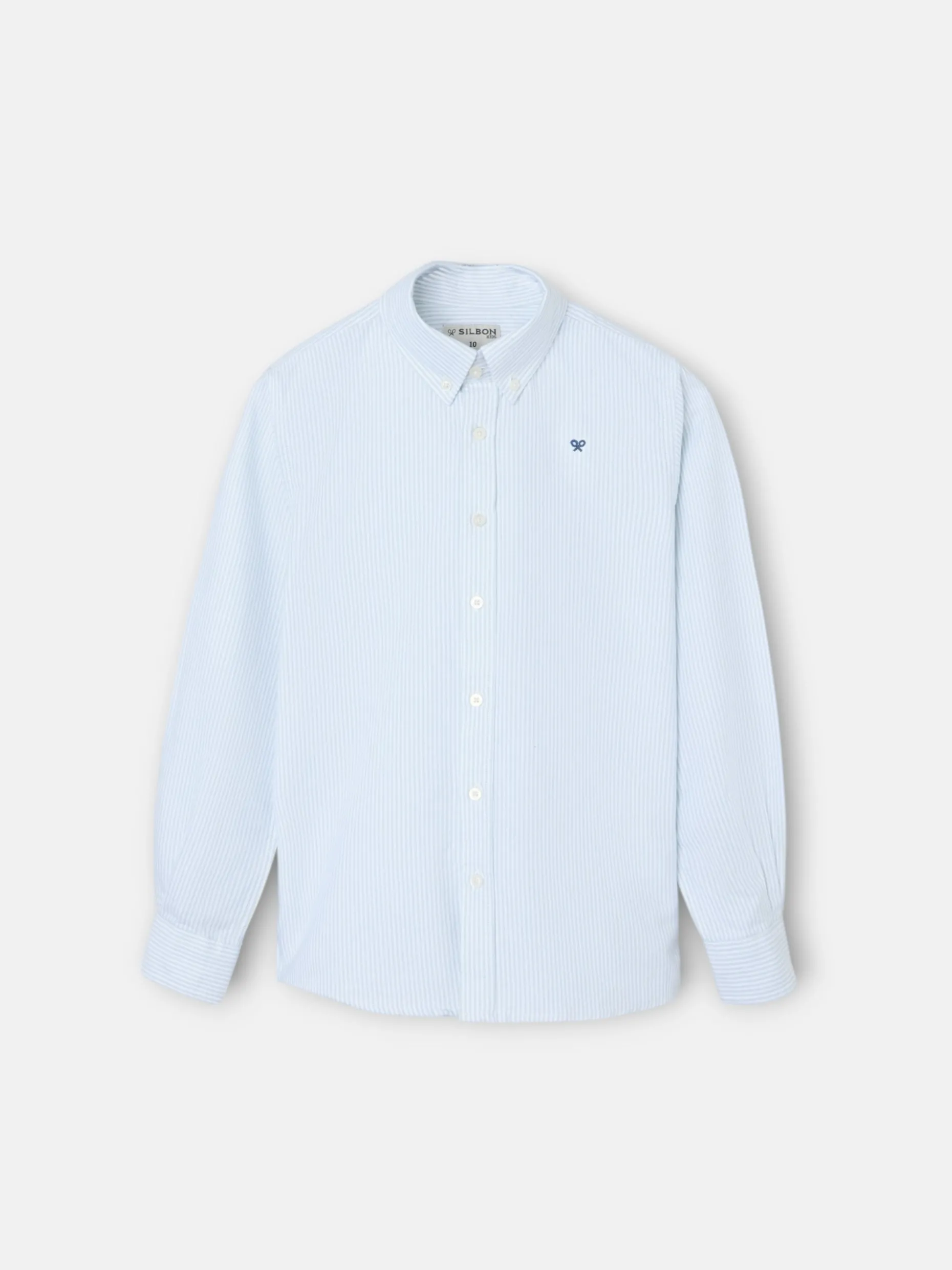 Camisa sport kids oxford raqueta rayas verde