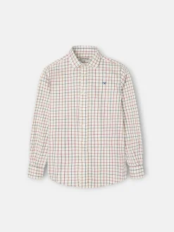Camisa sport kids warm cuadro grande tricolor